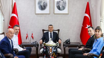 Mersin Valisi Atilla Toros, Çimsa ÇBK Mersin Başkanı Serdar Çevirgen