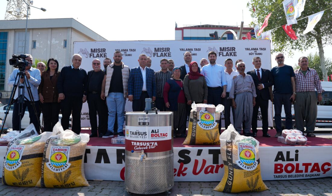 Tarsus Belediyesi, hayvancılıkla uğraşan üreticilere yönelik desteklerini büyüterek sürdürüyor. Tarsus