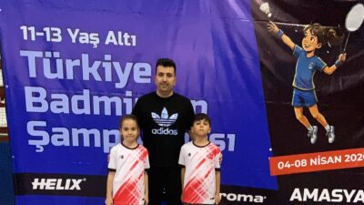 04-08 Nisan 2026 tarihlerinde Amasya’da düzenlenen Türkiye Badminton Şampiyonasında 1061