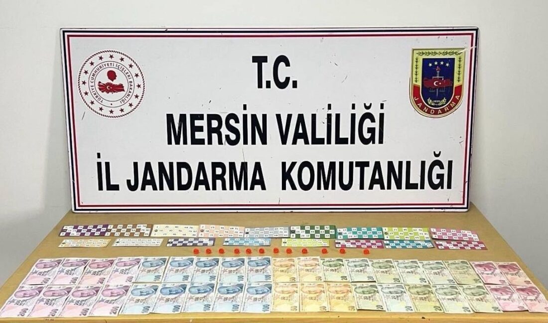 Mersin’in Silifke ilçesinde bir depoya düzenlenen baskında, kumar oynayan ve