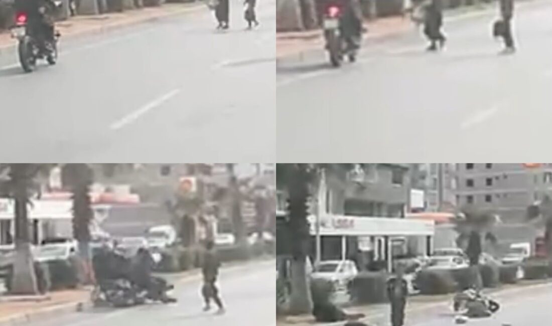 Mersin‘in Erdemli ilçesinde yaya geçidini kullanmayan kadına motosiklet çarptı. Sürücü