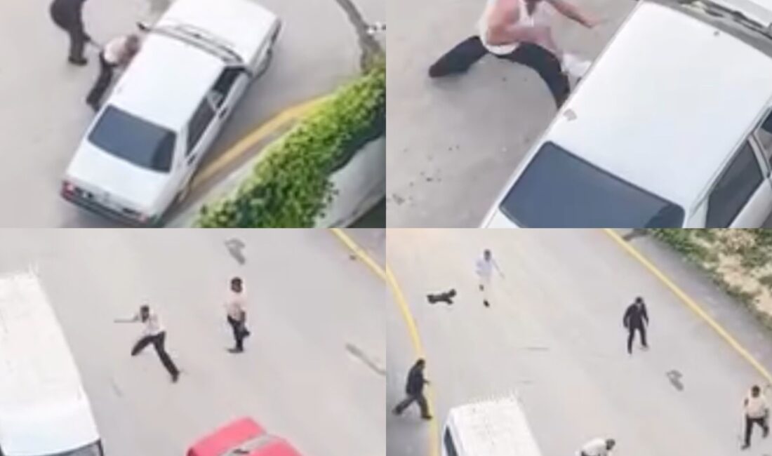 Mersin’in Tarsus ilçesinde iki grup arasında çıkan taşlı kavga cep