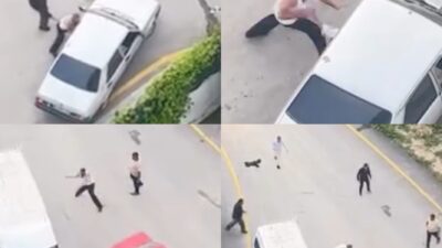 Mersin’in Tarsus ilçesinde iki grup arasında çıkan taşlı kavga cep