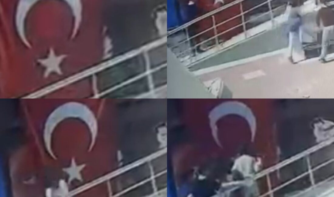 Mersin’de bir okulda top çarpan bayrağa öğrencilerin gösterdiği hassasiyet güvenlik