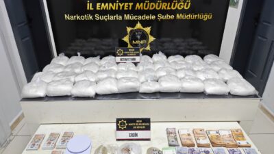 Mersin’de uyuşturucu madde ticareti yapan şahıslara yönelik düzenlenen eş zamanlı