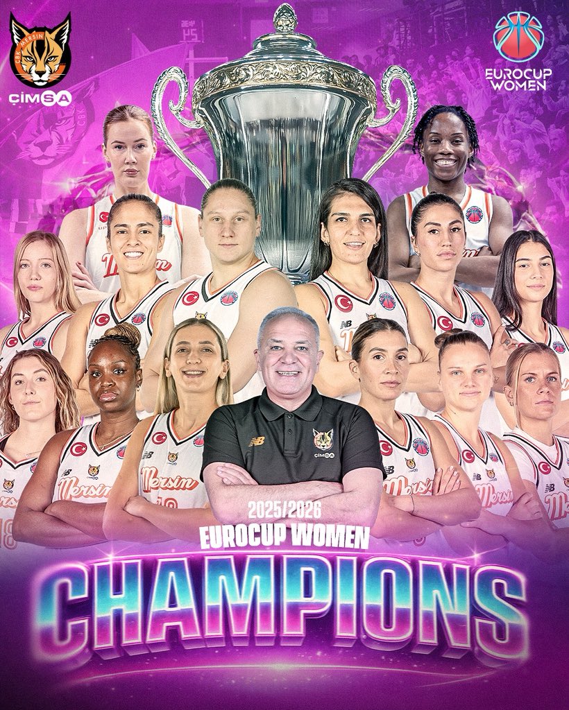 EuroCup’ta şampiyon ÇBK Mersin