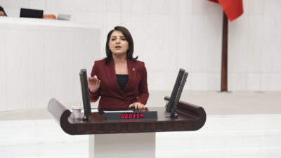 CHP Mersin Milletvekili Gülcan Kış, TBMM Genel Kurulu’nda görüşülen torba