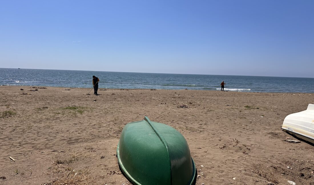 Mersin’de son dönemde kirlilik görüntüleriyle gündeme gelen sahillerde bu kez