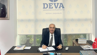 DEVA Partisi Mersin İl Başkanı Necmi Ağaoğlu, açıklamasının sonunda partisinin