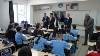 İl Millî Eğitim Müdürü Muhammed Özdemirci, Yenişehir Barbaros Ortaokulunu ziyaret