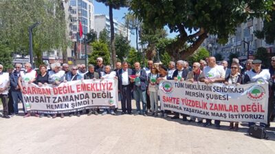 Tüm Emeklilerin Sendikası Mersin Şubesi sefalete karşı 12 Nisan Pazar günü