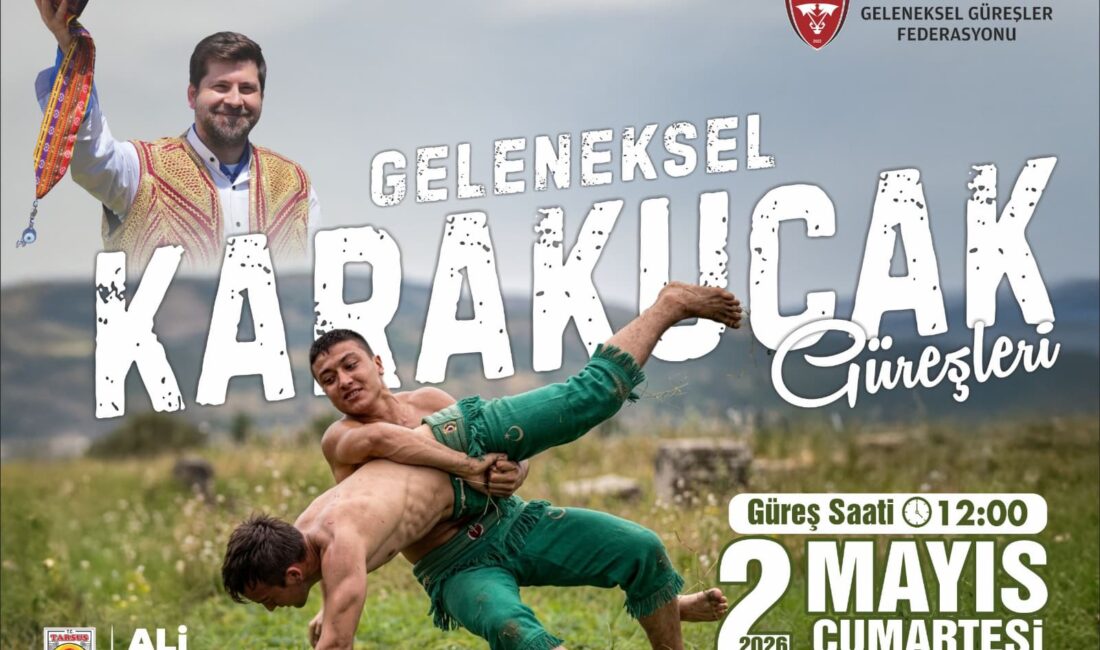 Tarsus Belediyesi ile Türkiye Geleneksel Güreşler Federasyonu iş birliğinde düzenlenen
