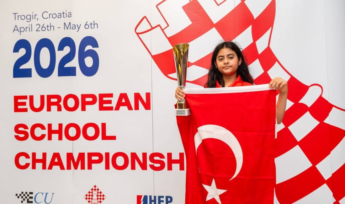 Hırvatistan’ın Trogir kentinde düzenlenen 2026 Avrupa Okullar Satranç Şampiyonası’nda Türkiye’yi