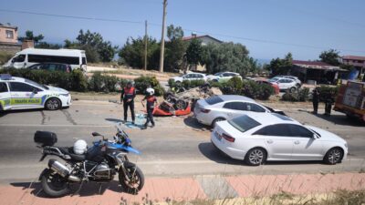 Mersin’in Erdemli ilçesinde 4 otomobilin karıştığı trafik kazasında 1 kişi
