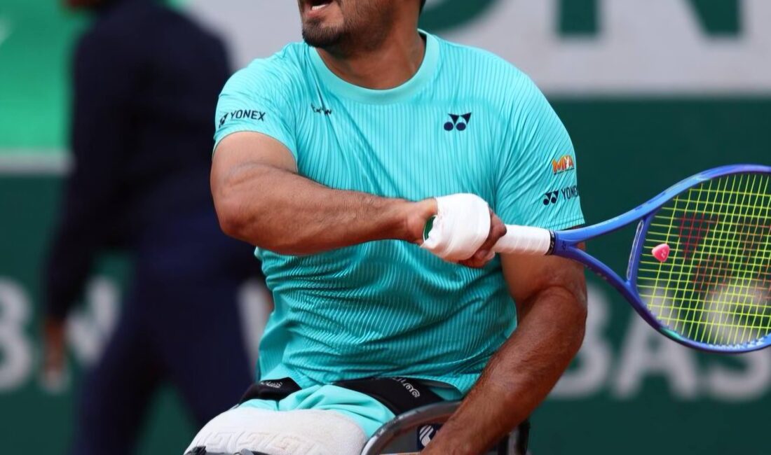 Mersinli Milli sporcu Ahmet Kaplan, Roland Garros Tekerlekli Sandalye Tenis