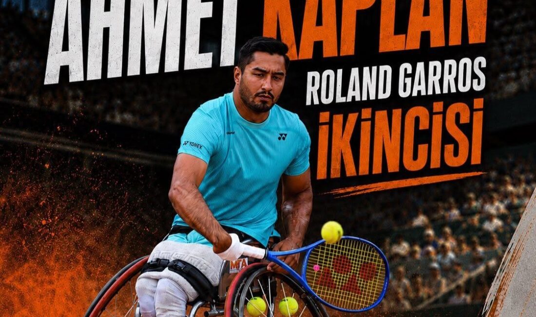 Tarihi Başarı, Büyük Gurur Mersinli Milli sporcu Ahmet Kaplan, Roland Garros Quad Finali’nde 8