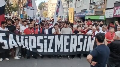 Mersin İdman Yurdu taraftarı yaşanan belirsizliklerin son bulması için sokağa