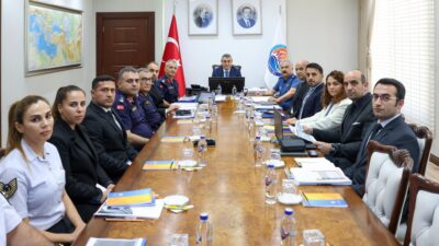 Mersin Valisi Atilla Toros başkanlığında, Güvenlik ve Asayiş Değerlendirme Toplantısı