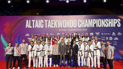 Kazakistan’ın başkenti Astana’da düzenlenen Altay Taekwondo Şampiyonası’nda Milli Takım takım
