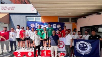 Mersin’in ev sahipliğinde düzenlenen ÜNİLİG Bocce Türkiye Şampiyonası, ödül töreniyle