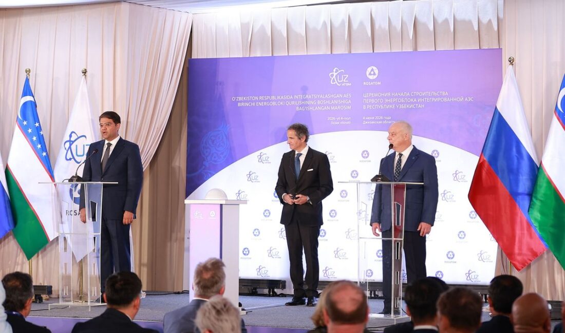 Rusya Devlet Nükleer Enerji Kuruluşu Rosatom’un Özbekistan’ın Cizzak Bölgesi’nde hayata