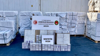 Mersin Limanında gerçekleştirilen operasyonda piyasa değeri yaklaşık 4 milyar 960 milyon