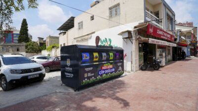 Mersin’in Tarsus ilçesinde belediye tarafından yürütülen sıfır atık ve geri