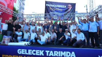 Mersin’in Erdemli Belediyesi tarafından üreticilere sulama borusundan güneş paneline, ceviz