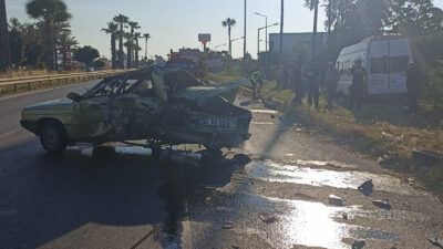 Mersin‘in Tarsus ilçesinde meydana gelen zincirleme trafik kazasında 1 kişi