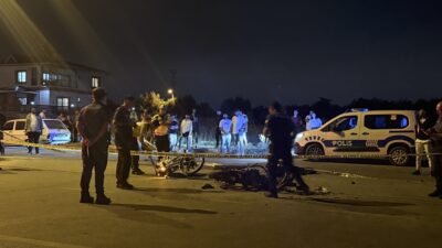 Mersin‘in Akdeniz ilçesinde meydana gelen motosiklet kazasında yabancı uyruklu 1