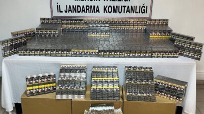 Mersin’de jandarma ekiplerinin kaçak sigara ticaretine yönelik düzenlediği operasyonda 2