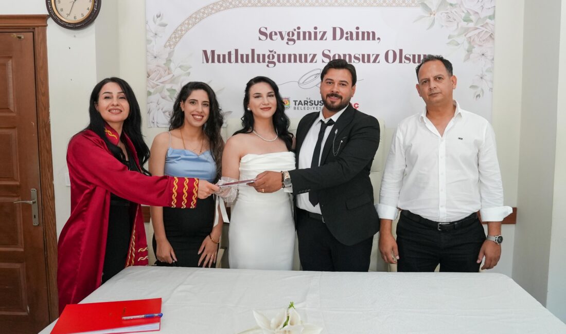 Tarsus Belediyesi Nikah Salonu, rakamların uyumuyla dikkat çeken 26.06.2026 tarihinde