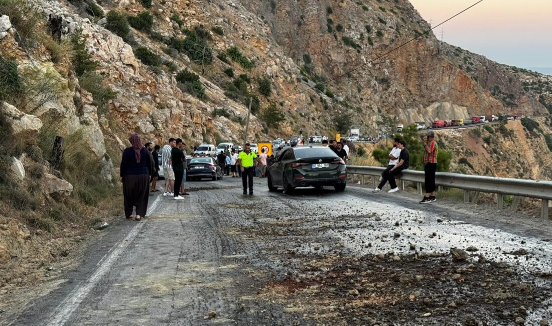 Mersin’in Bozyazı ile Aydıncık ilçelerini birbirine bağlayan kara yolunda yola
