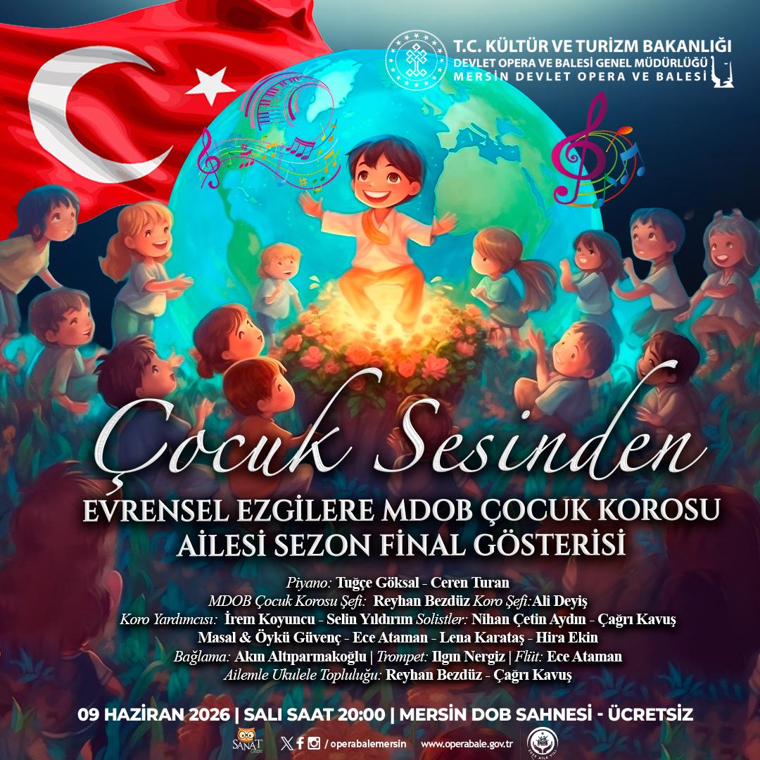 MÜZİĞİN EVRENSEL DİLİ ÇOCUK SESLERİYLE MERSİN’DE BULUŞUYOR