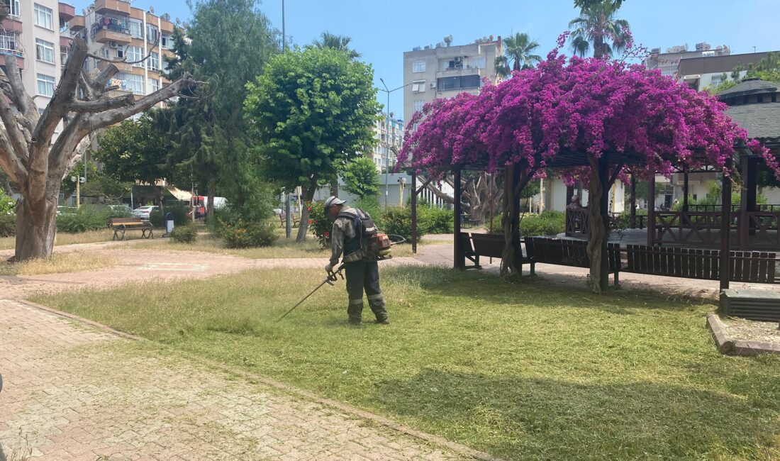 Akdeniz Belediyesi, ilçe genelindeki park ve yeşil alanlarda bakım, onarım