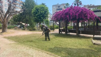 Akdeniz Belediyesi, ilçe genelindeki park ve yeşil alanlarda bakım, onarım
