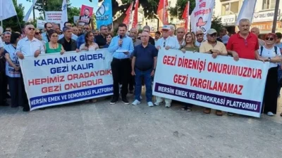 Mersin Emek ve Demokrasi Platformu, Gezi Direnişi’nin 13. yıl dönümünde açıklama