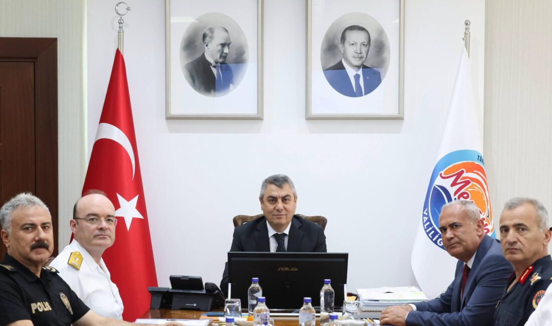 Mersin Valisi Atilla Toros Başkanlığında, Güvenlik ve Asayiş Değerlendirme Toplantısı