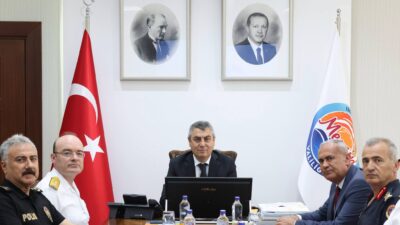Mersin Valisi Atilla Toros Başkanlığında, Güvenlik ve Asayiş Değerlendirme Toplantısı