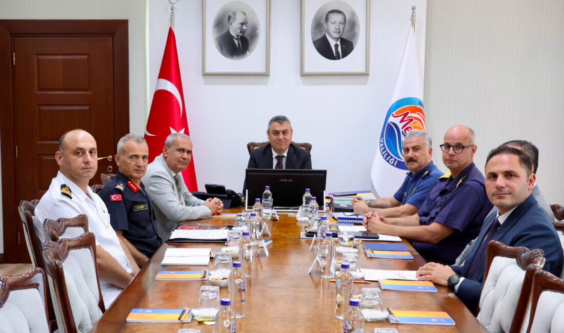 Mersin Valisi Atilla Toros başkanlığında, Güvenlik ve Asayiş Değerlendirme Toplantısı