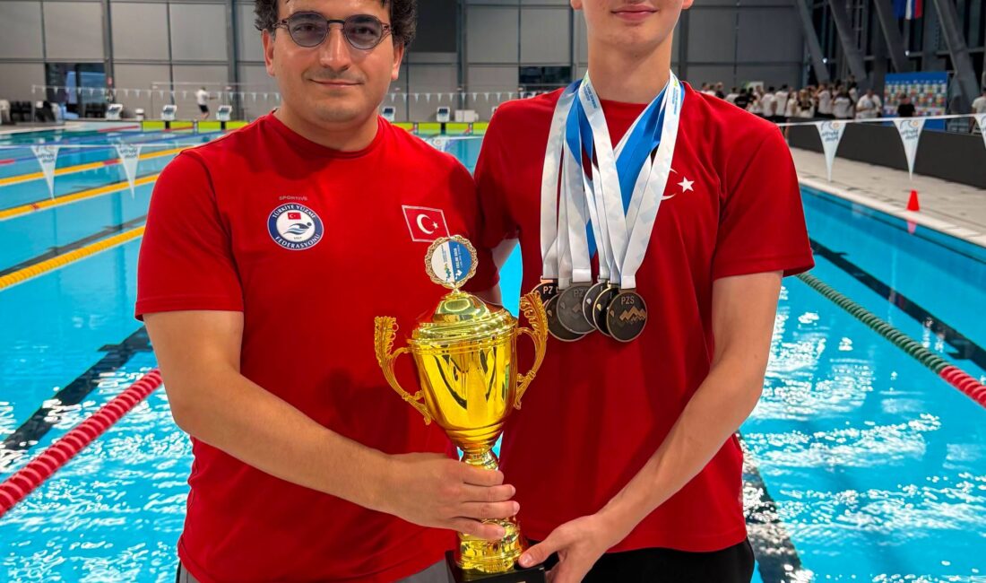 Milli Gurur Sarper Taze’den Tarihi Başarı Mersin TOHM & SEM sporcusu, Milli Yüzücü Sarper Taze, Slovenya’nın