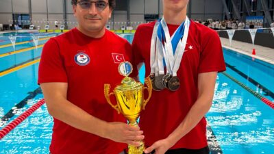 Mersin TOHM & SEM sporcusu, Milli Yüzücü Sarper Taze, Slovenya’nın