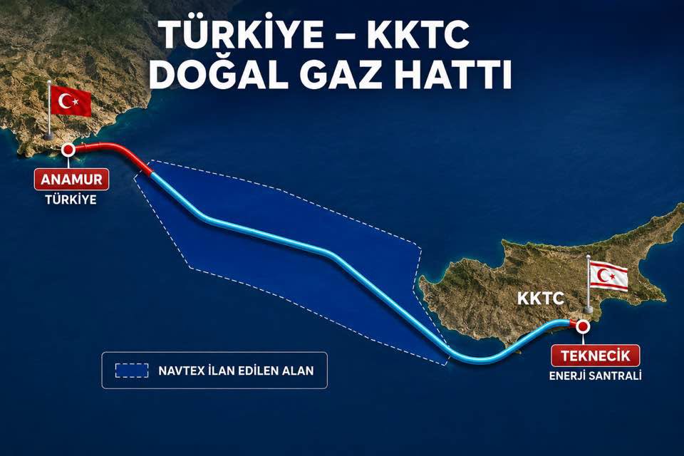 AKDENİZ’DE TARİHİ ENERJİ HAMLESİ MERSİN’DEN KKTC’YE DOĞAL GAZ HATTI DÖŞENİYOR Türkiye, Doğu Akdeniz’de enerji ve jeopolitik dengeleri etkileyecek kritik bir