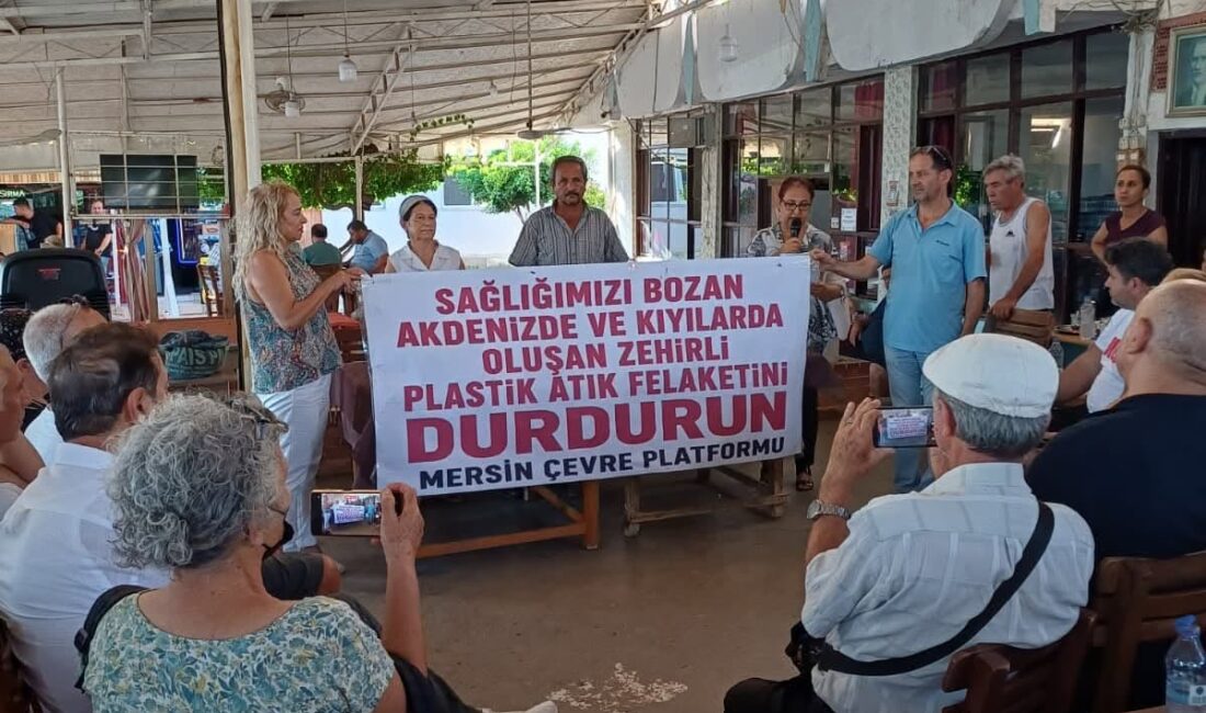 Mersin’de çevre örgütleri, ithal plastik atıkların yol açtığı kirliliğe karşı