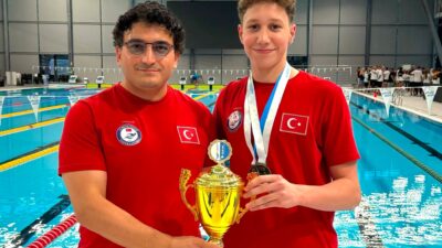 Mersinli milli yüzücü Kuzey Set, bir kez daha zirvede Slovenya’nın Ljubljana kentinde düzenlenen Central European Countries Junior Multinations Swimming