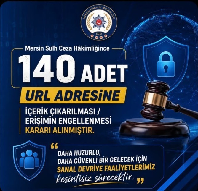 Mersin’de siber polisinin yürüttüğü sanal devriye faaliyetlerinde, genel ahlak kurallarına