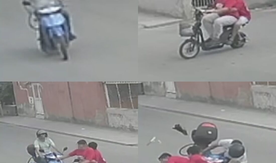 Mersin’in Tarsus ilçesinde motosikletlerin çarpışması sonucu 1’i çocuk 3 kişi