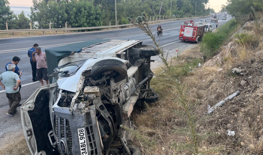 Kamyonet devrildi sürücü yaralı kurtuldu Mersin’in Bozyazı ilçesinde karşı şeride geçerek devrilen kamyonetin sürücüsü yaralandı.