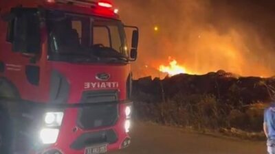 Mersin’in Mut ilçesinde evlerin çevresinde otluk alanda çıkan yangın korkuturken,