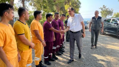 Mersin‘in Bozyazı Kaymakamı Tuncay Topsakaloğlu, Orman İşletme Müdürlüğü Aksaz İlk